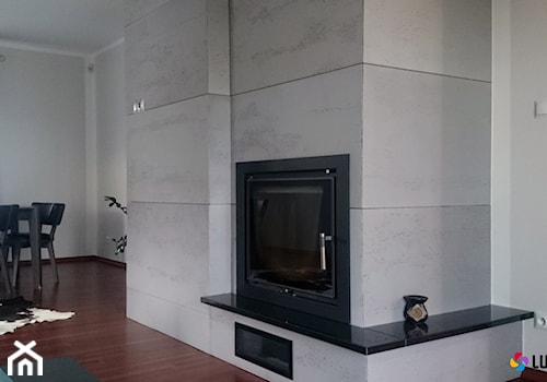 Okładzina kominkowa z betonu architektonicznego - zdjęcie od Luxum