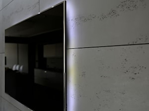 Piękny efekt dekoracyjny z bezpiecznymi płytami betonowymi Luxum z atestem PZH, bez sztucznych włókien, bez LZO - zdjęcie od Luxum