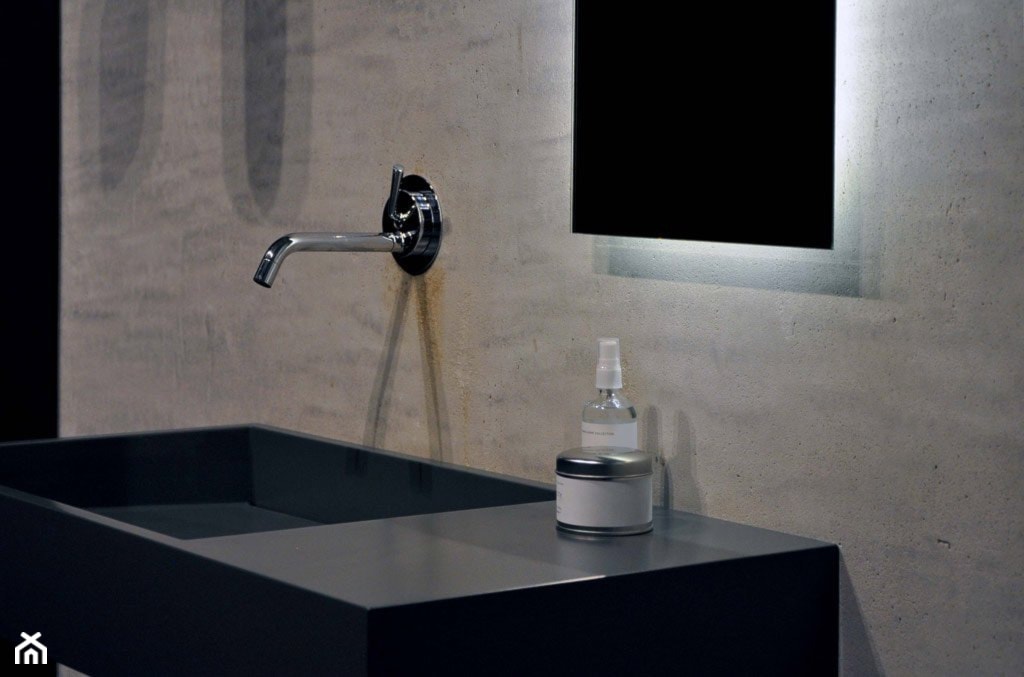 Corian - czarna umywalka - zdjęcie od Luxum - Homebook