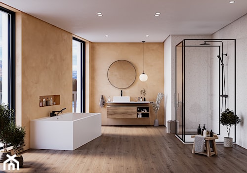 Propozycja aranżacyjna od Luxum - nowoczesna łazienka EKO - zdjęcie od Luxum