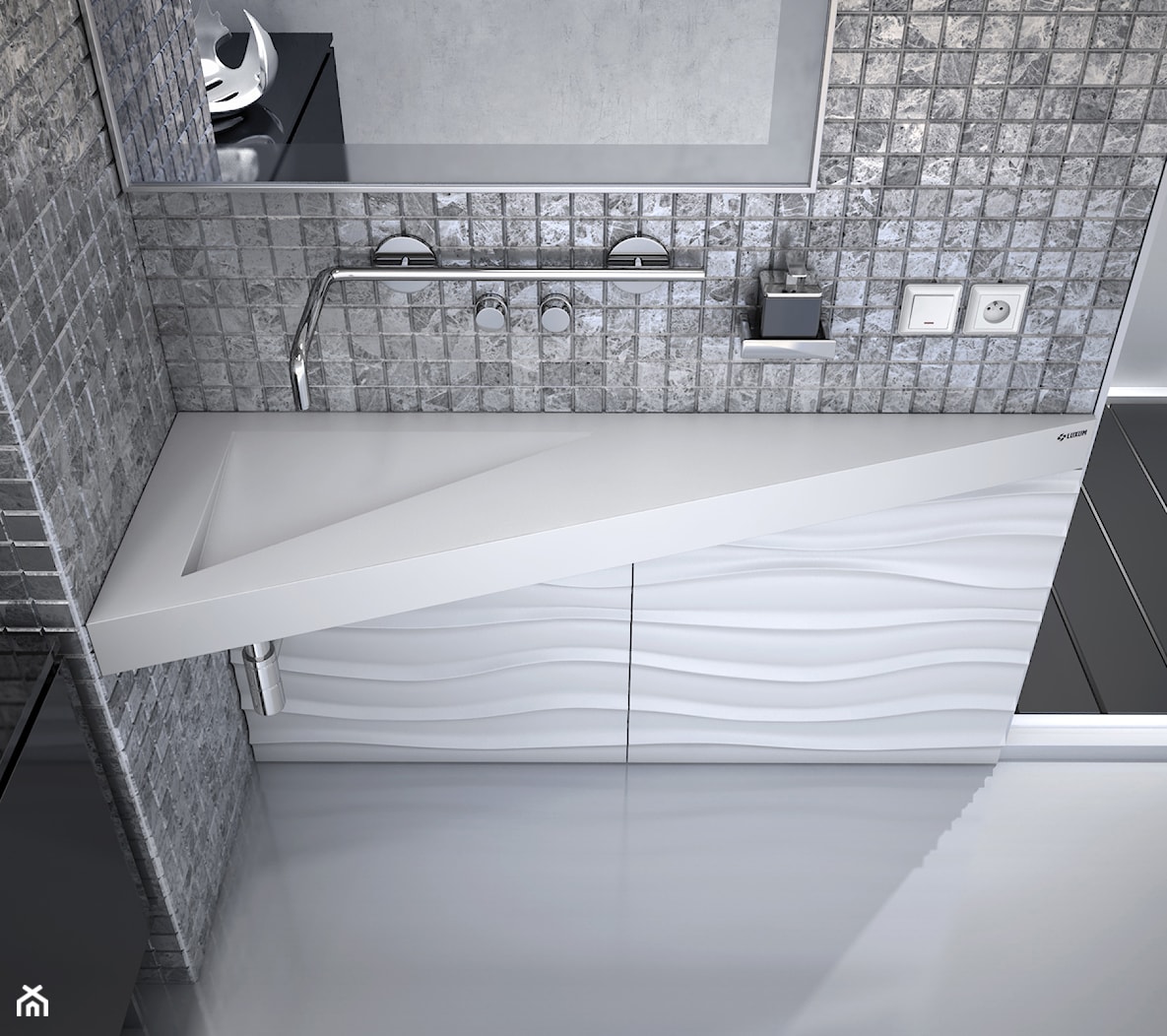 Nowoczesna łazienka z produktami Luxum - Łazienka, styl nowoczesny - zdjęcie od Luxum - Homebook