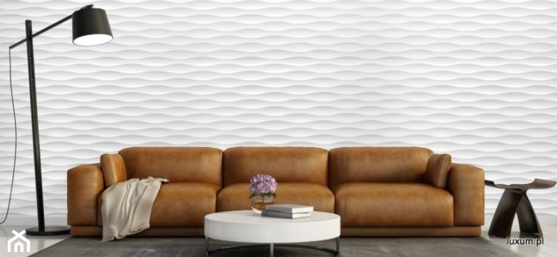 Panele dekoracyjne MDF 3D - Salon, styl nowoczesny - zdjęcie od Luxum - Homebook