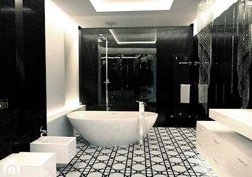 Elegancka łazienka w stylu glamour. - Duża łazienka, styl glamour - zdjęcie od Luxum