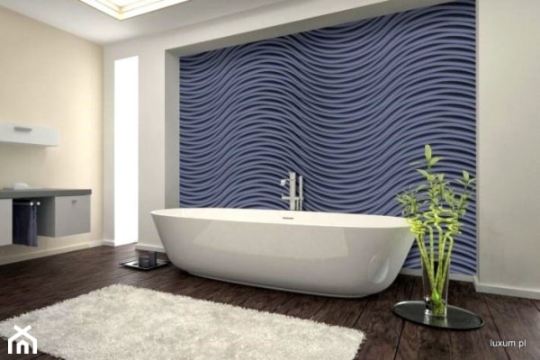 Panele dekoracyjne MDF 3D - Łazienka, styl minimalistyczny - zdjęcie od Luxum - Homebook