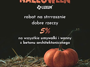 Umywalki z betonu architektonicznego - promocja na Halloween