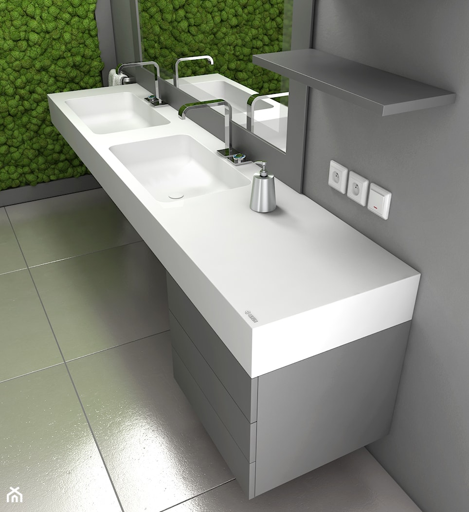 Nowoczesne wnętrze łazienki - Łazienka, styl nowoczesny - zdjęcie od Luxum - Homebook