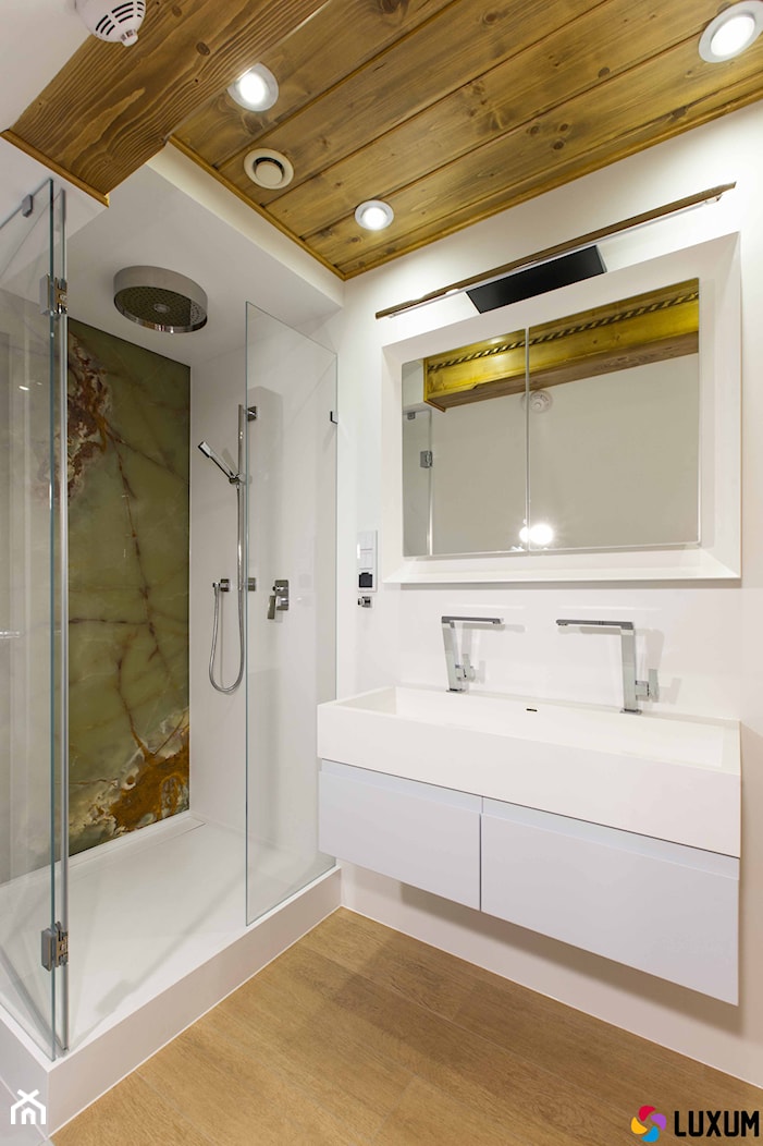 Aranżacja łazienki wykonanej przez firmę LUXUM - Łazienka, styl nowoczesny - zdjęcie od Luxum - Homebook