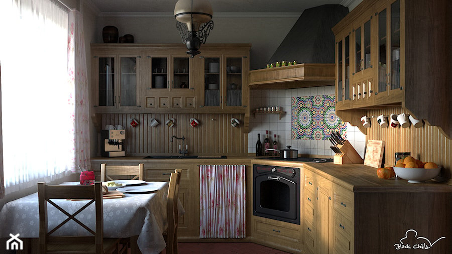 Kuchnia rustykalna - zdjęcie od Black Chilla Design Studio