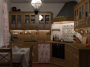 Kuchnia rustykalna i jej oświetlenie - zdjęcie od Black Chilla Design Studio