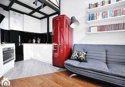 Mieszkanie z antresolą - Kuchnia, styl skandynawski - zdjęcie od INP Wnętrza
