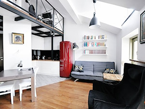 Mieszkanie z antresolą - Salon, styl skandynawski - zdjęcie od INP Wnętrza