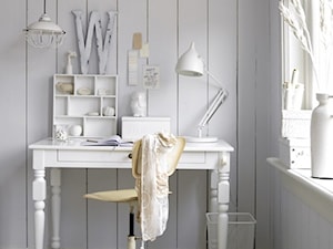 Małe białe biuro, styl skandynawski - zdjęcie od Judyta