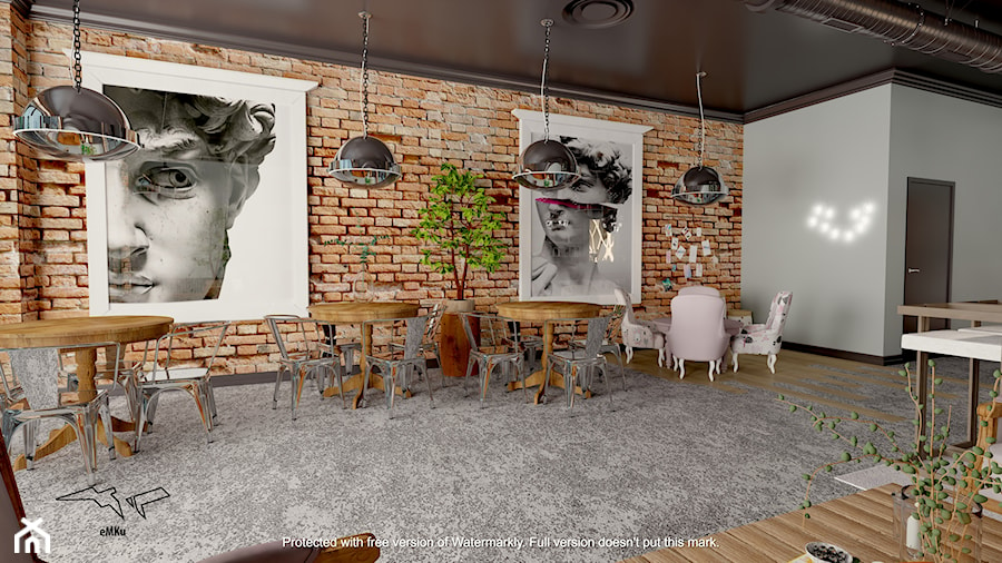 Kawiarnia w starym Młynie - Wnętrza publiczne, styl industrialny - zdjęcie od EMKU