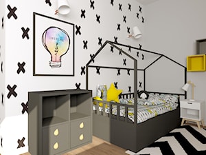Dom Kielce I - Średni biały pokój dziecka dla dziecka dla nastolatka dla chłopca dla dziewczynki, styl minimalistyczny - zdjęcie od EMKU