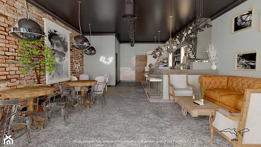 Kawiarnia w starym Młynie - Wnętrza publiczne, styl industrialny - zdjęcie od EMKU