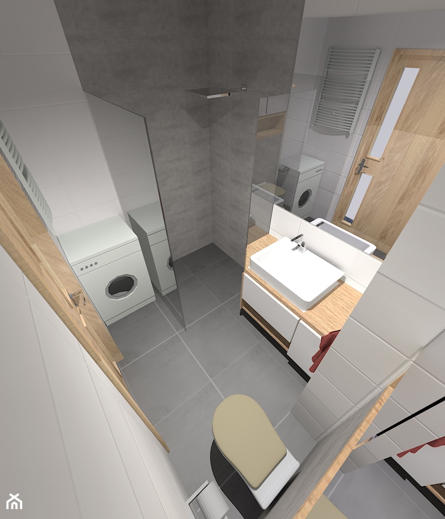 Projekt łazienki w mieszkaniu w Szczecinie - zdjęcie od Agata Opolska - Homebook