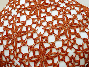 Poszewka na ruda biała ręcznie wykonana na szydełku - zdjęcie od ManufakturaRękodzieła