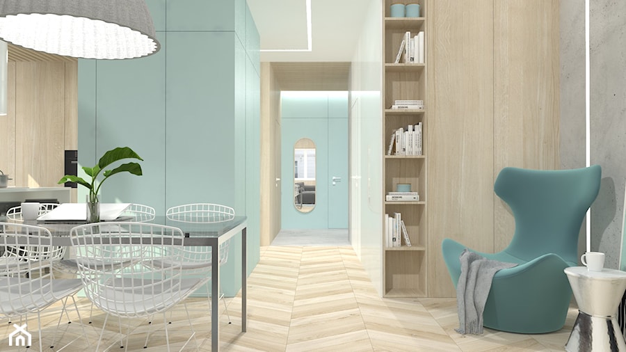 Projekt Mieszkania 108m2 | Saska Kępa - Salon, styl nowoczesny - zdjęcie od FRAMUGA studio