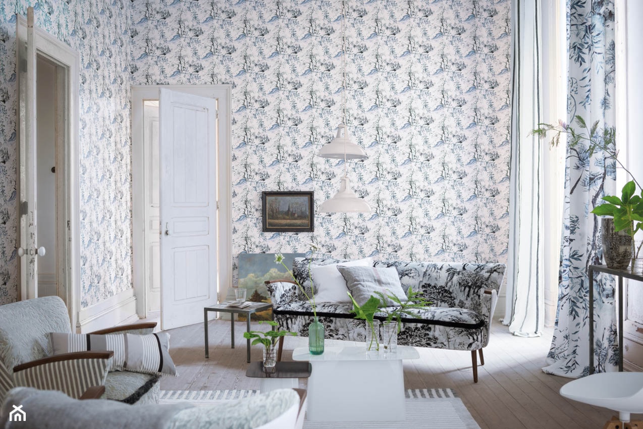 TAPETA WINTER PALACE INDIGO-DESIGNERS GUILD - zdjęcie od Decodore - Homebook