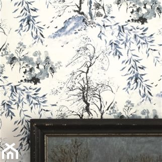 TAPETA WINTER PALACE INDIGO - DESIGNERS GUILD - zdjęcie od Decodore