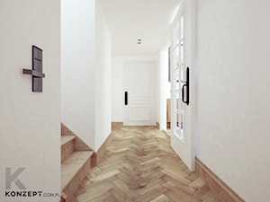 Stolarska II - Średni biały hol / przedpokój, styl tradycyjny - zdjęcie od KONZEPT Architekci