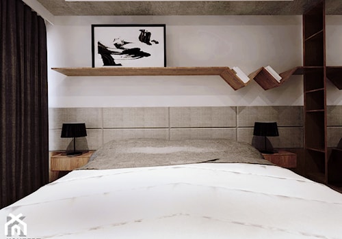 Piaskowa - Mała sypialnia, styl minimalistyczny - zdjęcie od KONZEPT Architekci