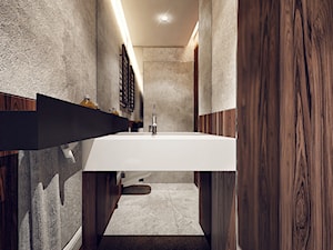 Ruczaj - Mała łazienka, styl nowoczesny - zdjęcie od KONZEPT Architekci
