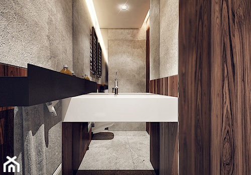 Ruczaj - Mała łazienka, styl nowoczesny - zdjęcie od KONZEPT Architekci