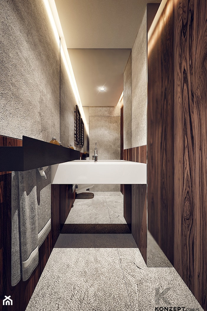 Ruczaj - Mała łazienka, styl nowoczesny - zdjęcie od KONZEPT Architekci - Homebook