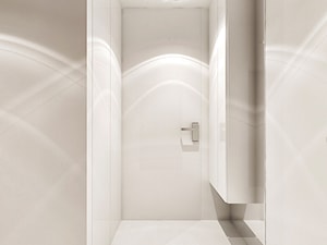 Grzegórzecka II - Mały biały hol / przedpokój, styl minimalistyczny - zdjęcie od KONZEPT Architekci