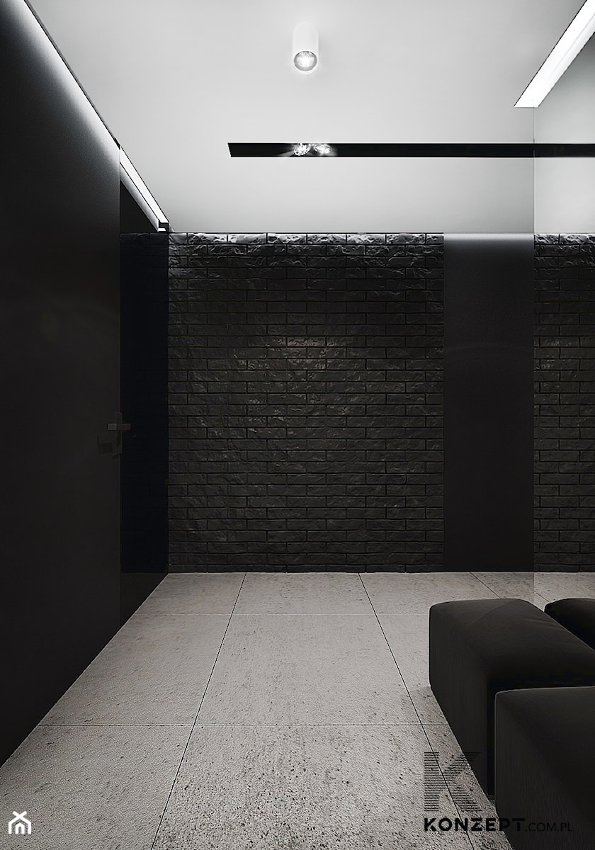 Rzeszotary - Średni szary hol / przedpokój, styl minimalistyczny - zdjęcie od KONZEPT Architekci