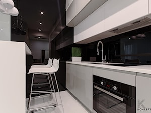 Micro apartament - Kuchnia, styl nowoczesny - zdjęcie od KONZEPT Architekci