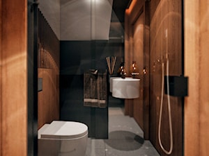 Wieliczka - Mała bez okna łazienka, styl nowoczesny - zdjęcie od KONZEPT Architekci