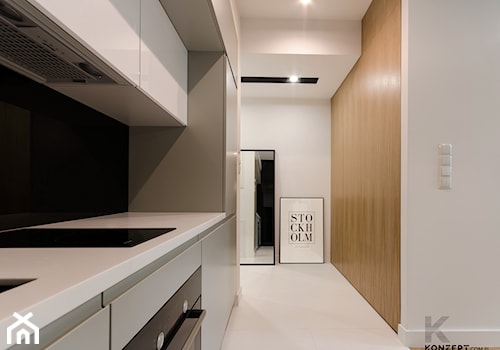 Micro apartament - Hol / przedpokój, styl nowoczesny - zdjęcie od KONZEPT Architekci