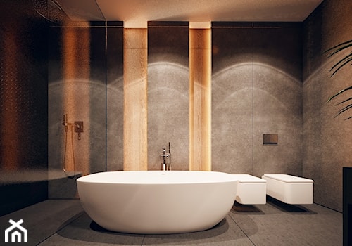 WARSZAWA II - Średnia bez okna łazienka, styl nowoczesny - zdjęcie od KONZEPT Architekci