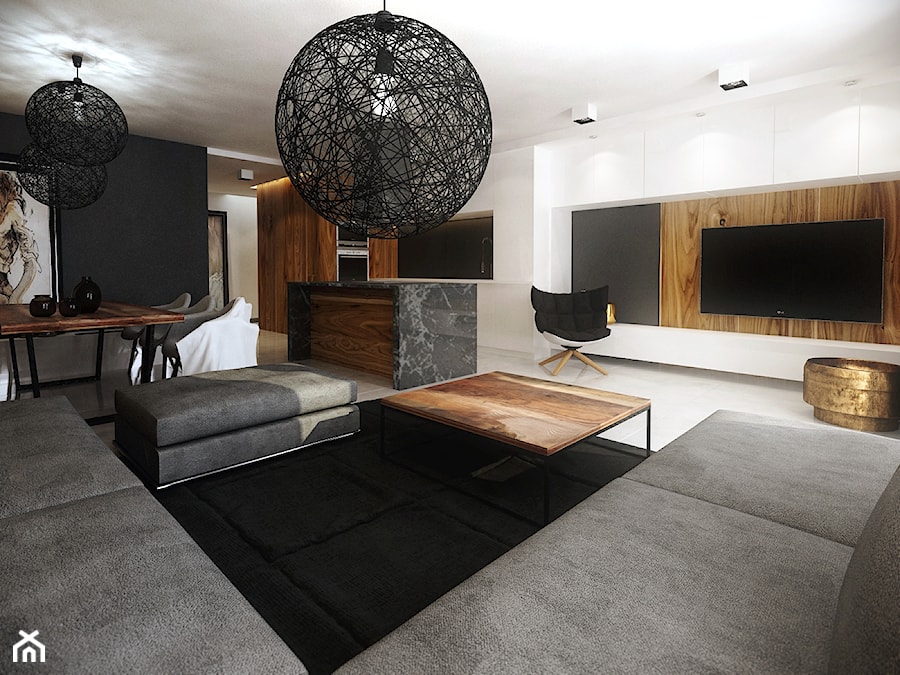 Pod Złotym Globem - Salon, styl minimalistyczny - zdjęcie od KONZEPT Architekci