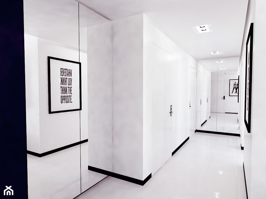 Angel Wawel II - Duży biały hol / przedpokój, styl minimalistyczny - zdjęcie od KONZEPT Architekci