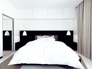 Angel Wawel II - Mała biała sypialnia, styl minimalistyczny - zdjęcie od KONZEPT Architekci