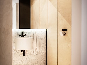 zwykłe materiały - niezwykłe zastosowanie - Łazienka, styl skandynawski - zdjęcie od KONZEPT Architekci