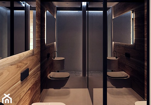 Dom w Skale - Średnia bez okna łazienka, styl minimalistyczny - zdjęcie od KONZEPT Architekci