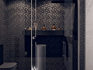 Gen. Kościuszki - Mała średnia łazienka, styl minimalistyczny - zdjęcie od KONZEPT Architekci