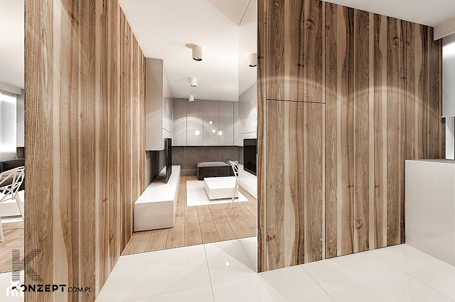 Grzegórzecka II - Salon, styl minimalistyczny - zdjęcie od KONZEPT Architekci
