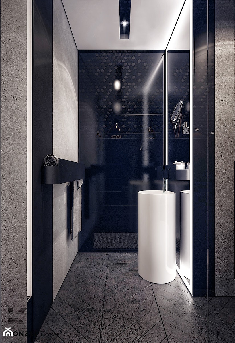 Gen. Kościuszki - Mała łazienka, styl minimalistyczny - zdjęcie od KONZEPT Architekci