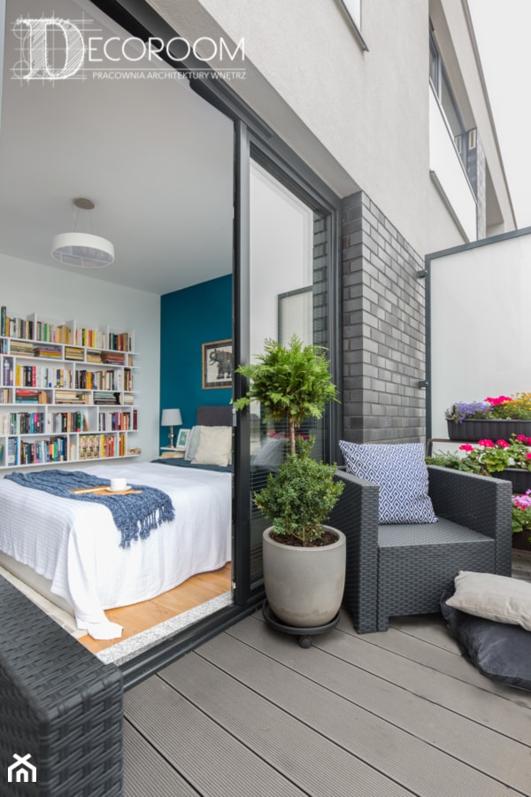 Przytulne mieszkanie - Taras, styl nowoczesny - zdjęcie od Pracownia Architektury Wnętrz Decoroom