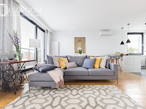 Przytulne mieszkanie - Salon, styl nowoczesny - zdjęcie od Pracownia Architektury Wnętrz Decoroom