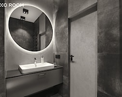 Łazienka nowoczesna z płytkami imitującymi beton - zdjęcie od Pracownia Architektury Wnętrz Decoroom - Homebook