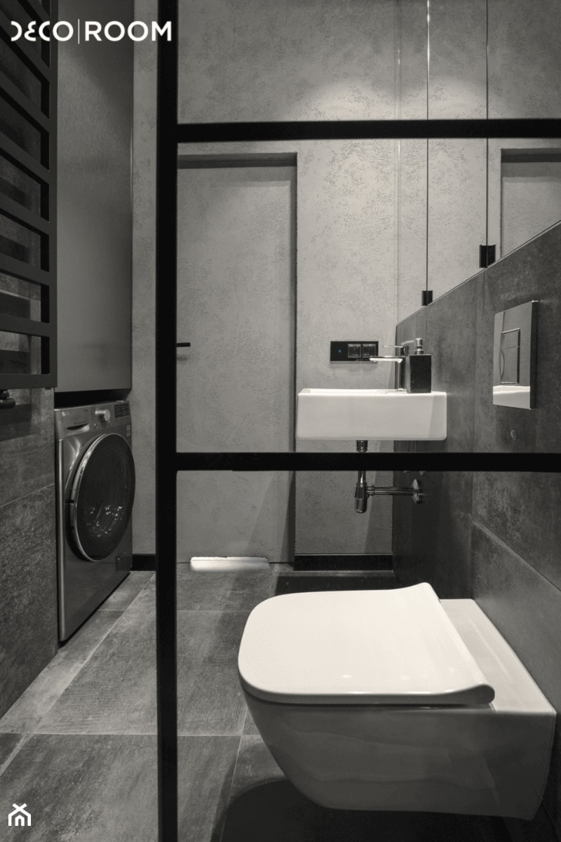 Monochromatyczna łazienka - zdjęcie od Pracownia Architektury Wnętrz Decoroom