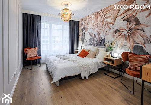 Eleganckie mieszkanie we Wrocławiu - Sypialnia, styl nowoczesny - zdjęcie od Pracownia Architektury Wnętrz Decoroom