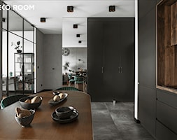 Salon z otwartą kuchnią - zdjęcie od Pracownia Architektury Wnętrz Decoroom - Homebook
