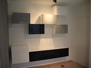 Monochromatyczny apartament 108m2 - Biuro, styl minimalistyczny - zdjęcie od Łukasz Milewski Architekt